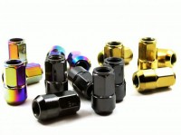 3DEG Гайки колесные (20шт), открытые, золото 12х1.5